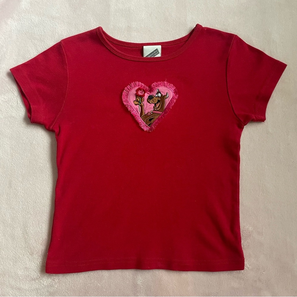 Vintage/Y2K (2000) Scooby Doo Girls Valentine’s Day Tee